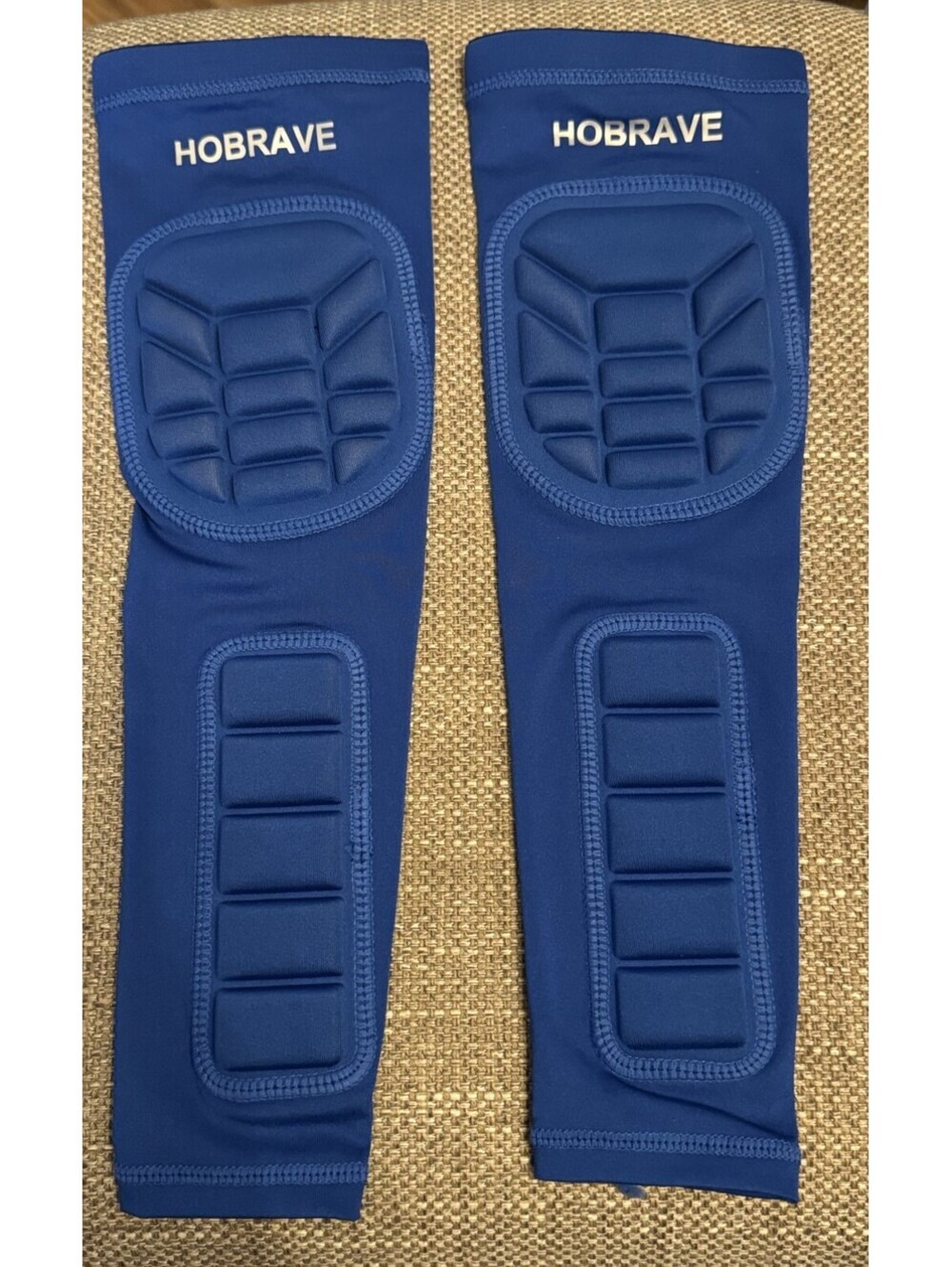 Hobrave Padded Arm Sleeves Bright Blue Pair Volleyball Sports Etc. Med